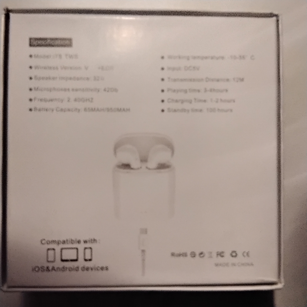 i7S TWS EAR BUDS (TRUE WIRELESS STEREO)
